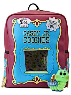 NWT SDCC Casey Jr limited edition Loungefly backpack with funko magic kingdom